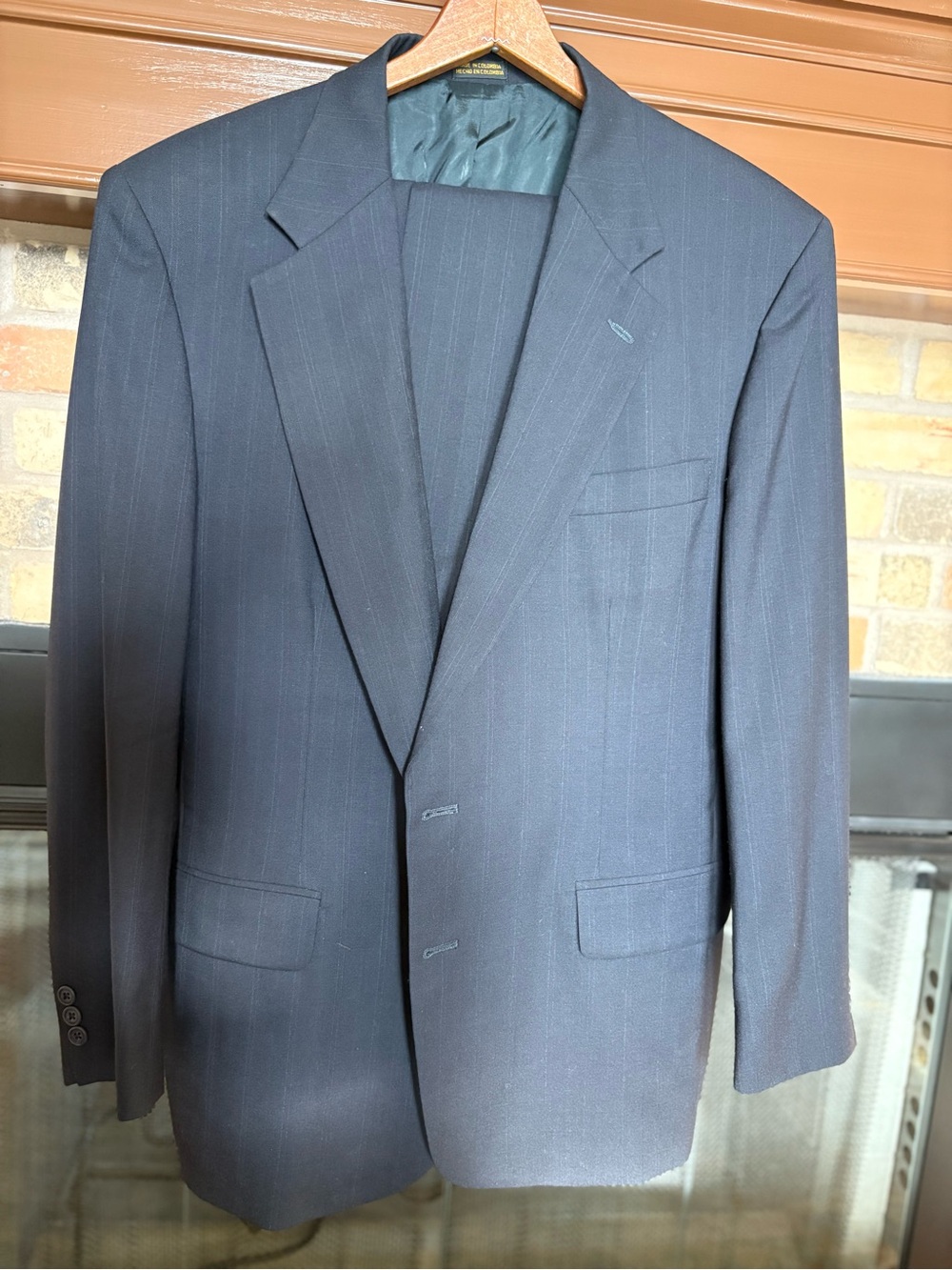 VTG Towncraft Custom Suit 100% Wool 44R 35W